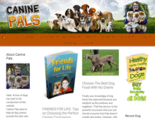 Tablet Screenshot of caninepals.com